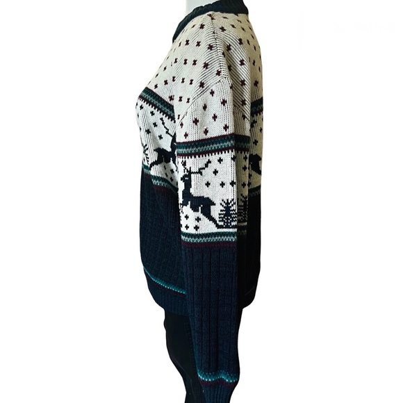 Vintage Rob Winter Reindeer Sweater Medium - Picture 2 of 11
